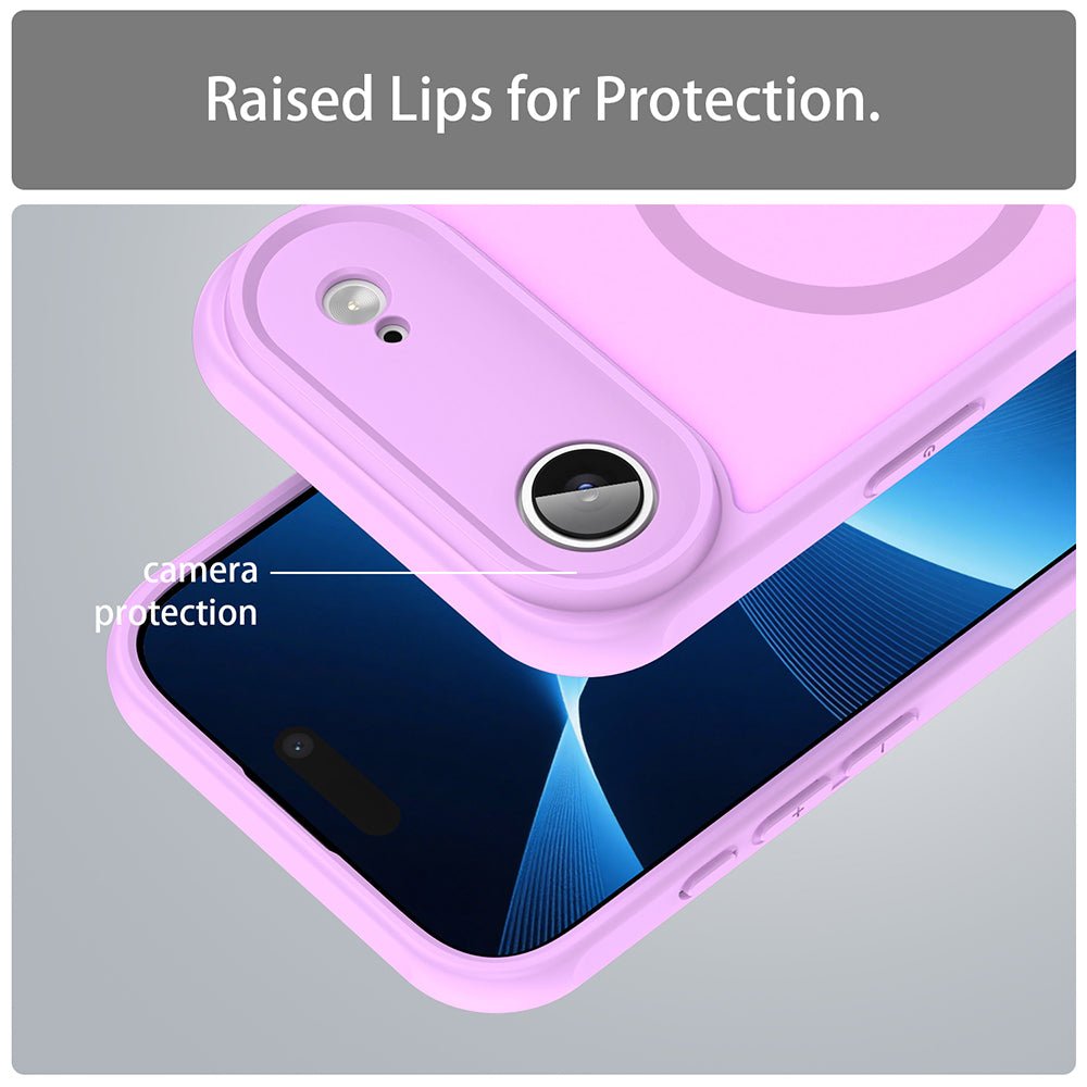 Techsuit iPhone Air - Σκληρή Θήκη με Πλαίσιο Σιλικόνης και MagSafe - HaloFrost II MagSafe - Pink