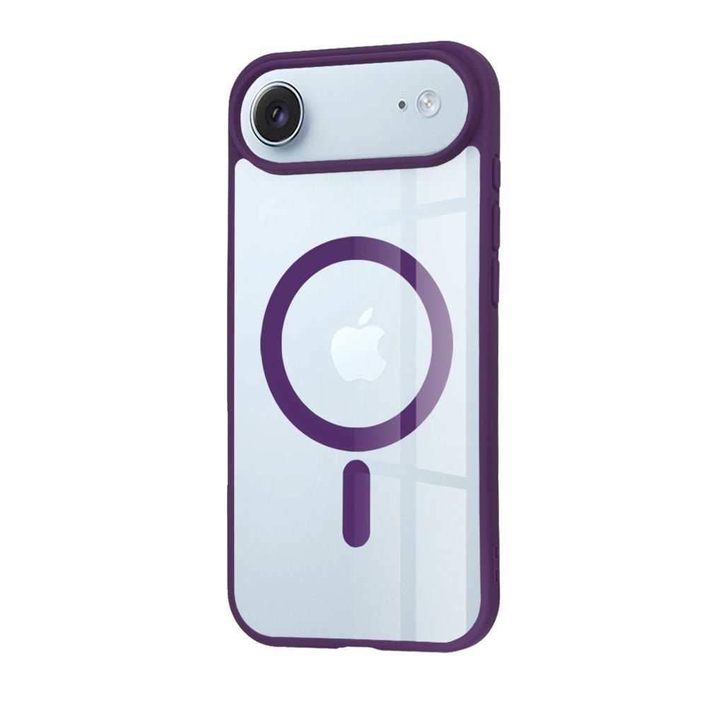 Techsuit iPhone Air - Σκληρή Θήκη με Πλαίσιο Σιλικόνης - MagSafe Pro - Clear / Purple