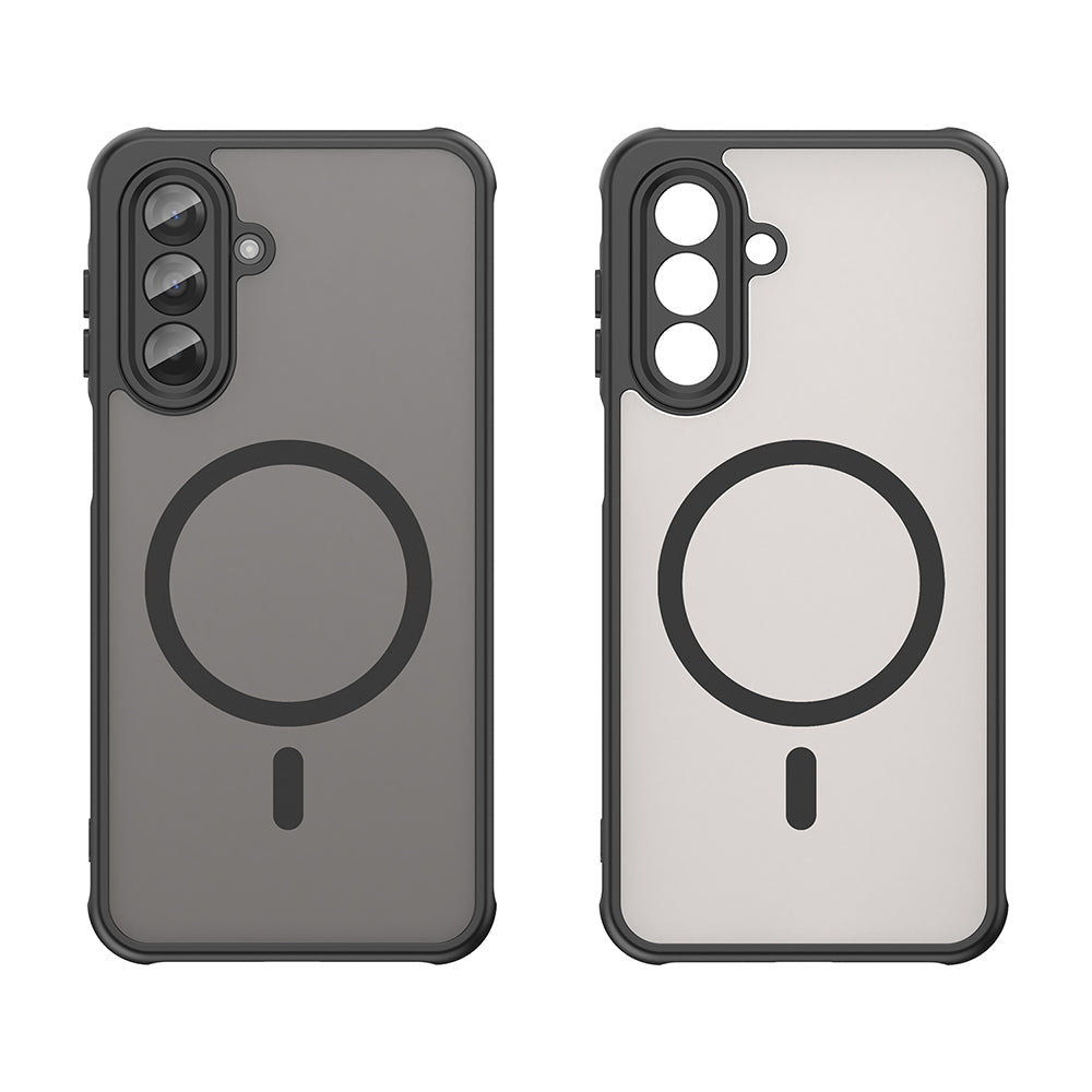 Techsuit Samsung Galaxy A17 4G / 5G - Σκληρή Θήκη με Πλαίσιο Σιλικόνης και MagSafe - HaloFrost II MagSafe - Black