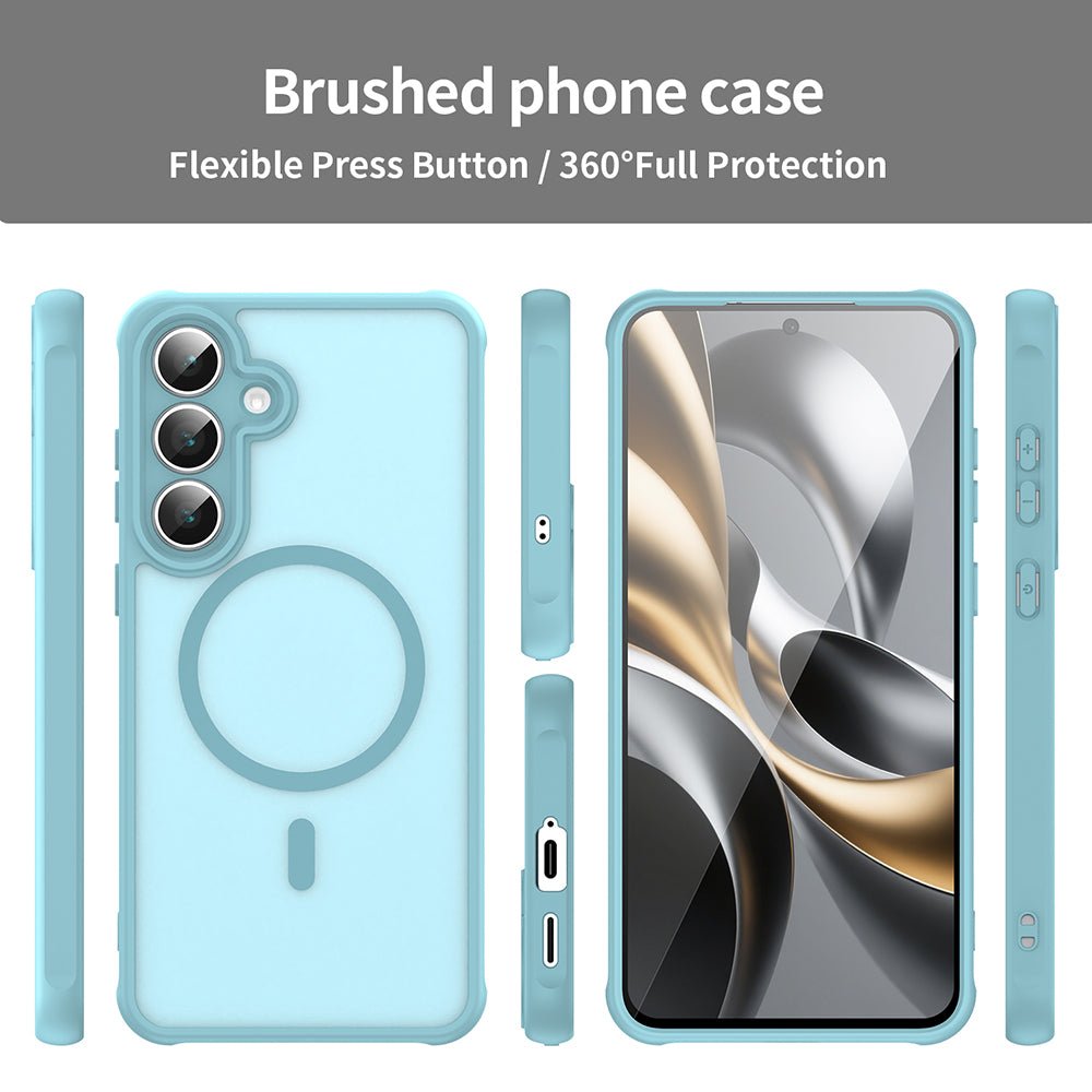 Techsuit Samsung Galaxy A17 4G / 5G - Σκληρή Θήκη με Πλαίσιο Σιλικόνης και MagSafe - HaloFrost II MagSafe - Mint Green