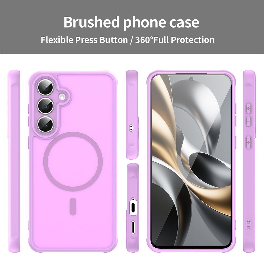 Techsuit Samsung Galaxy A17 4G / 5G - Σκληρή Θήκη με Πλαίσιο Σιλικόνης και MagSafe - HaloFrost II MagSafe - Pink