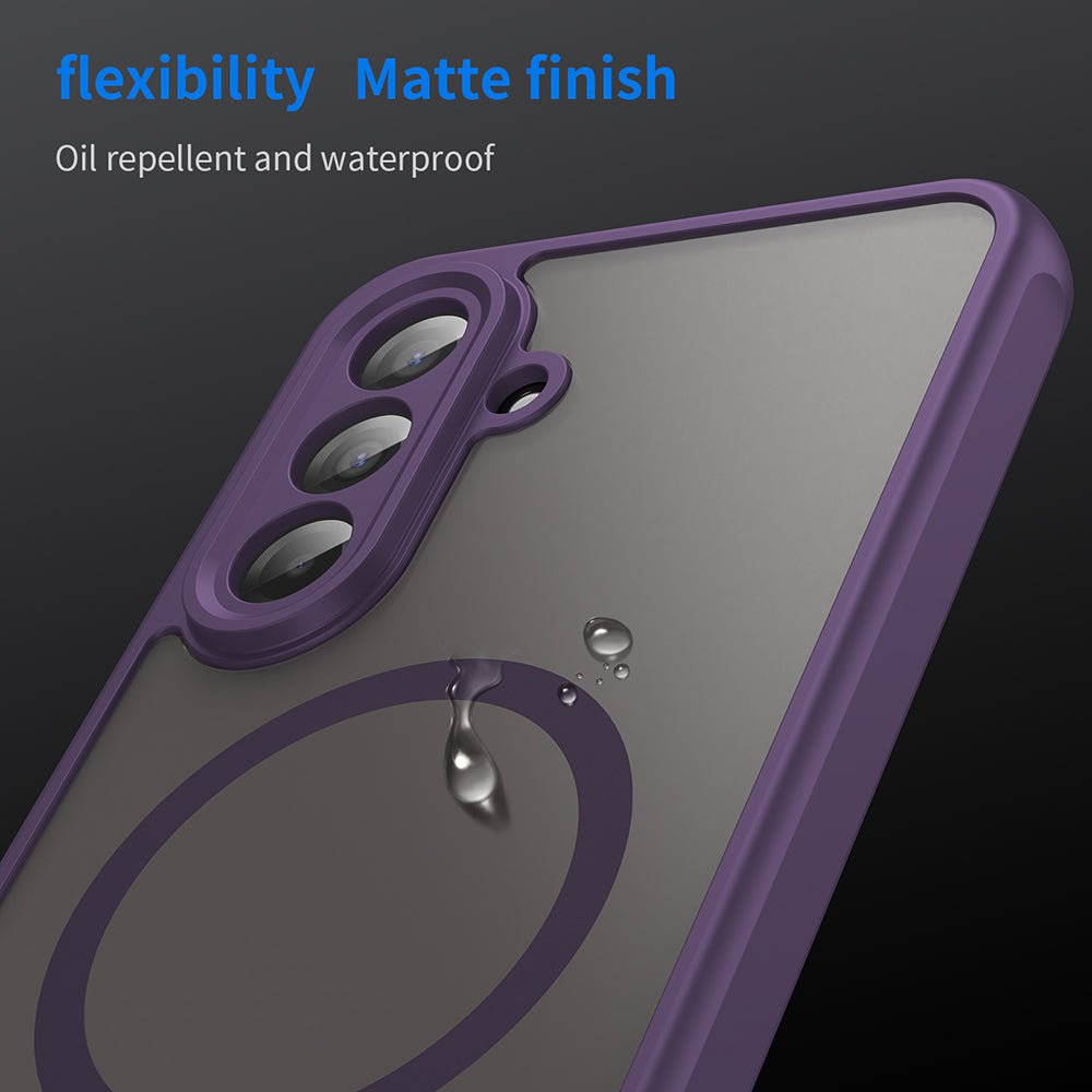 Techsuit Samsung Galaxy A17 4G / 5G - Σκληρή Θήκη με Πλαίσιο Σιλικόνης και MagSafe - HaloFrost II MagSafe - Purple