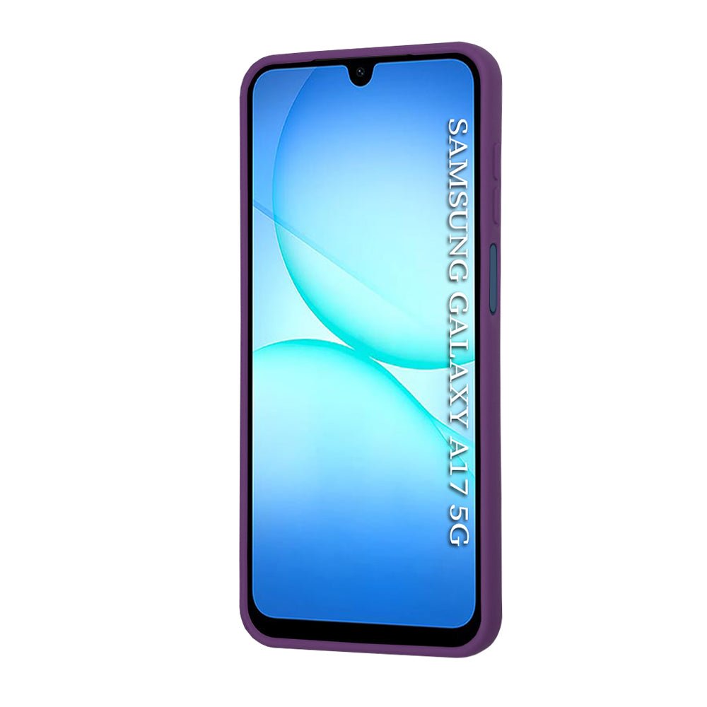 Techsuit Samsung Galaxy A17 4G / 5G - Σκληρή Θήκη με Πλαίσιο Σιλικόνης - MagSafe Pro - Clear / Purple