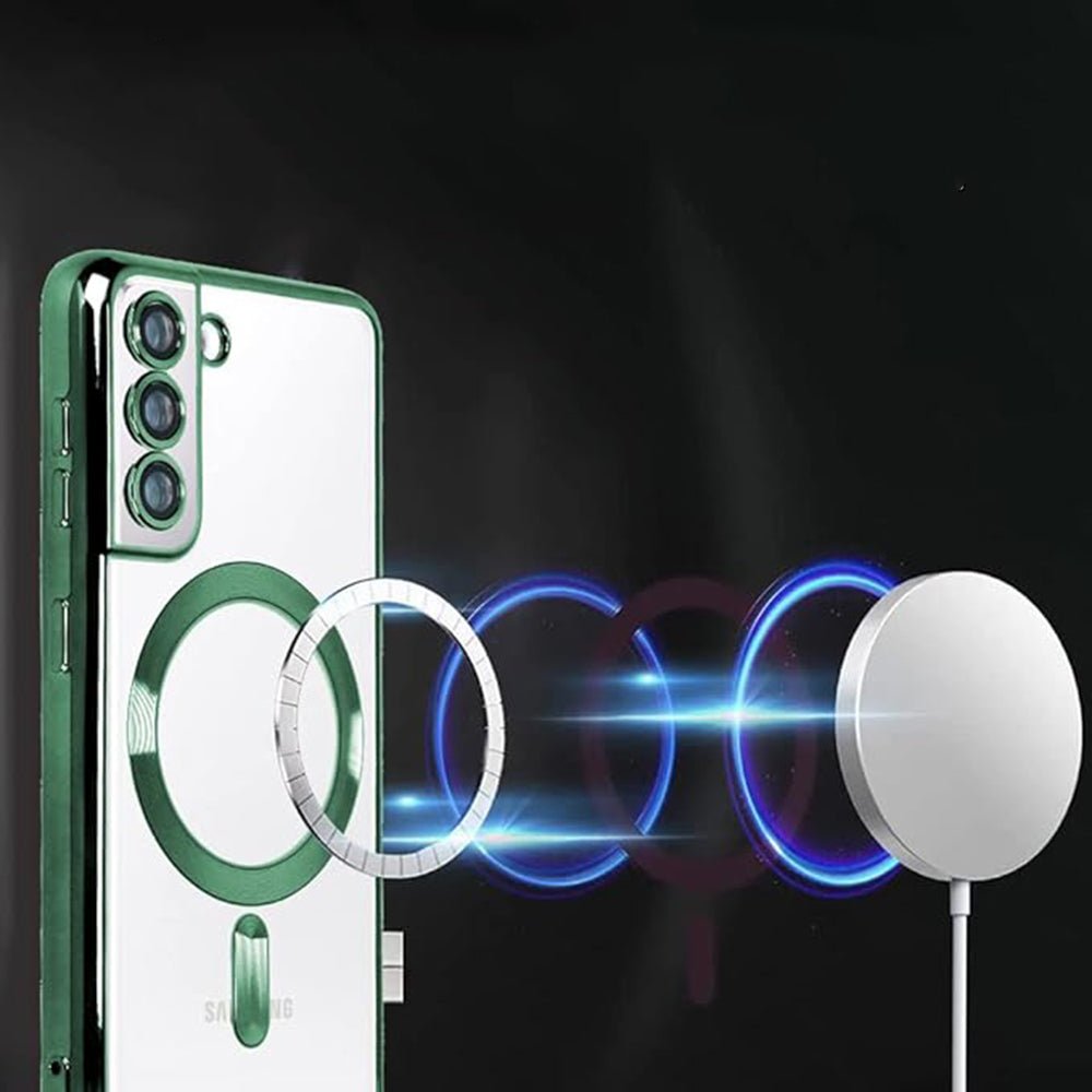 Techsuit Samsung Galaxy A17 4G / 5G - Θήκη Σιλικόνης - Luxury Crystal MagSafe - Gold / Clear