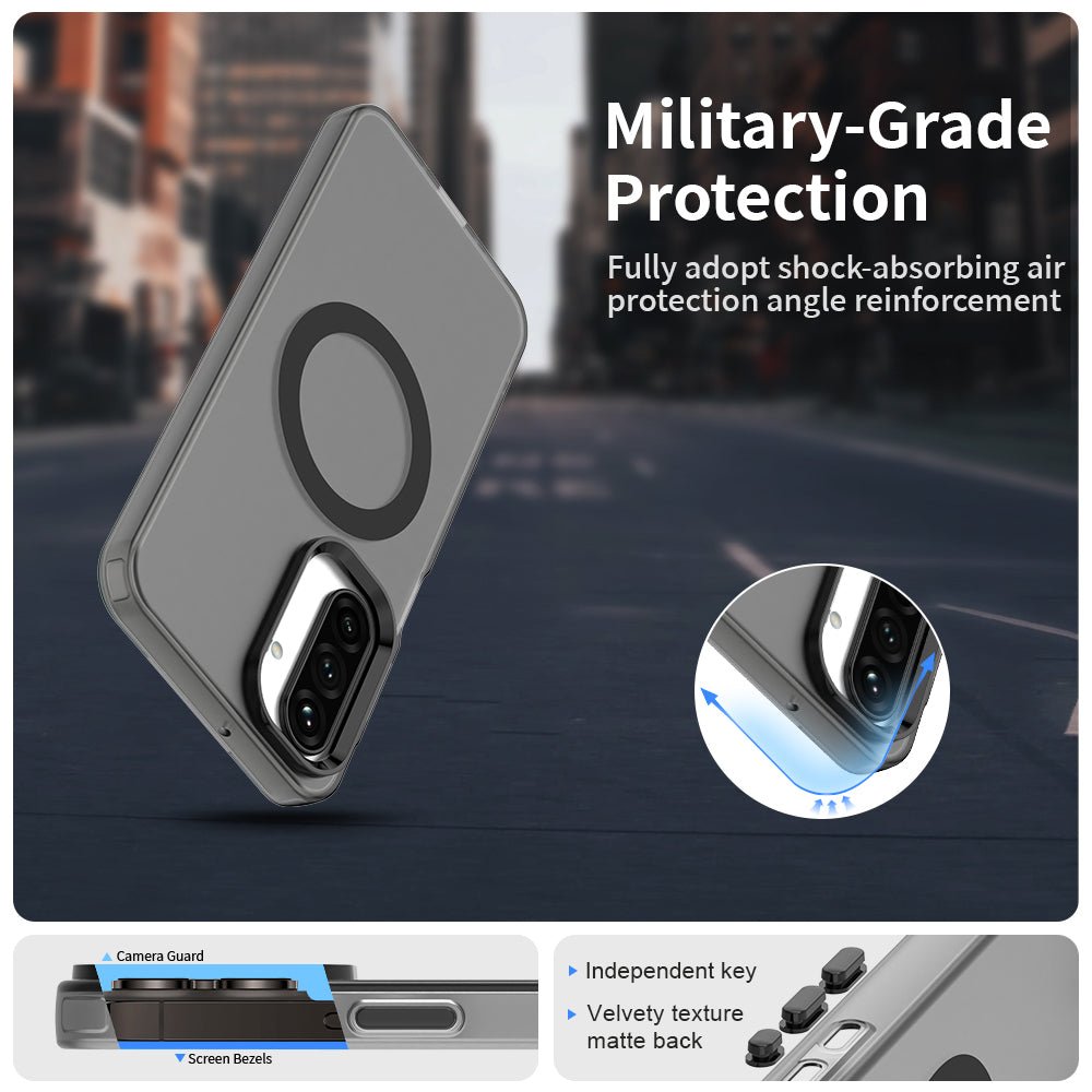 Techsuit Samsung Galaxy A26 5G - Σκληρή Θήκη με Πλαίσιο Σιλικόνης και MagSafe - CandyCase MagSafe - Black