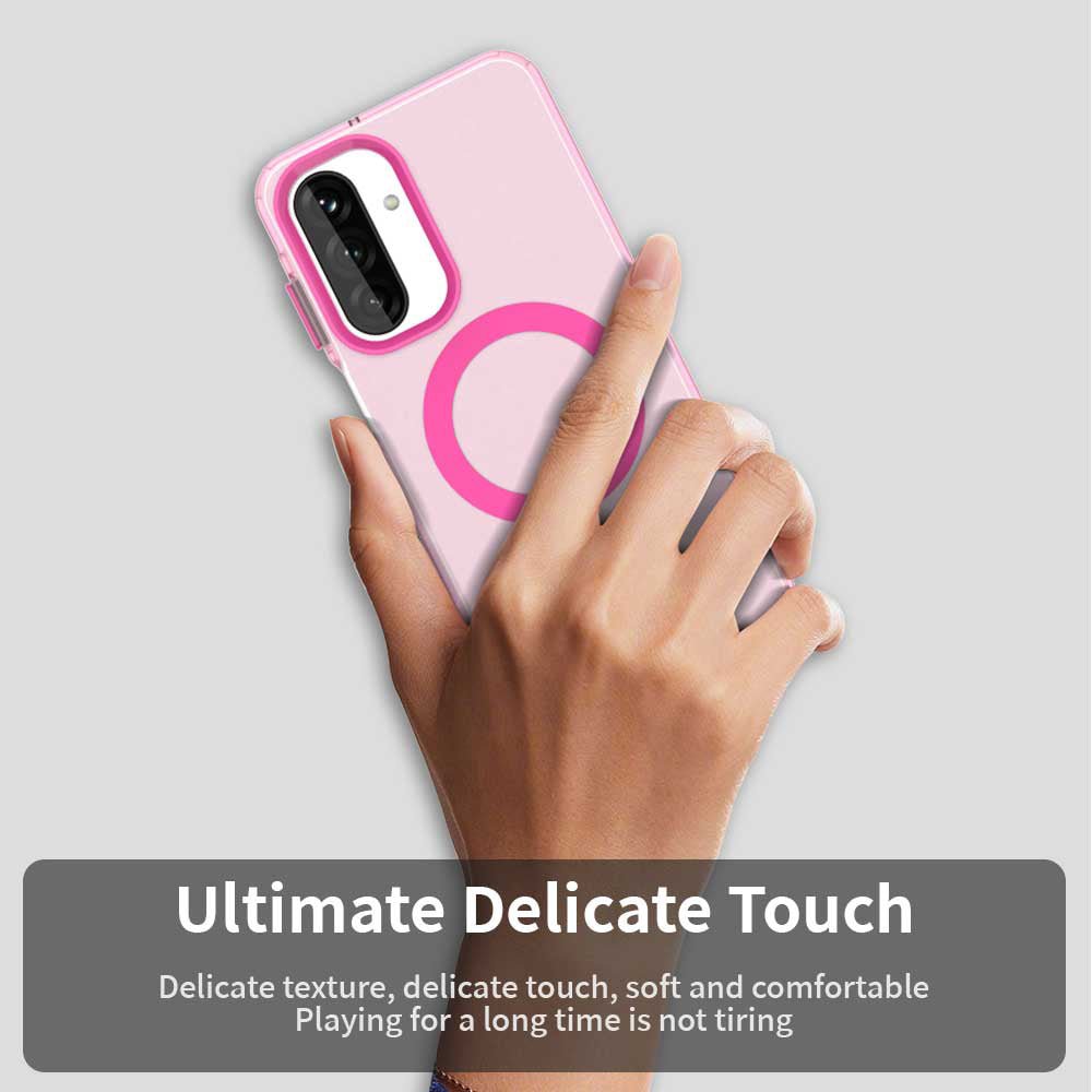 Techsuit Samsung Galaxy A26 5G - Σκληρή Θήκη με Πλαίσιο Σιλικόνης και MagSafe - CandyCase MagSafe - Pink