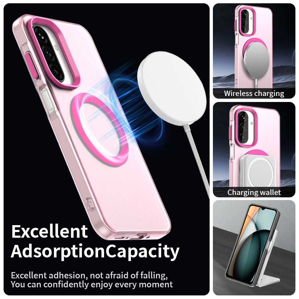 Techsuit Samsung Galaxy A26 5G - Σκληρή Θήκη με Πλαίσιο Σιλικόνης και MagSafe - CandyCase MagSafe - Pink
