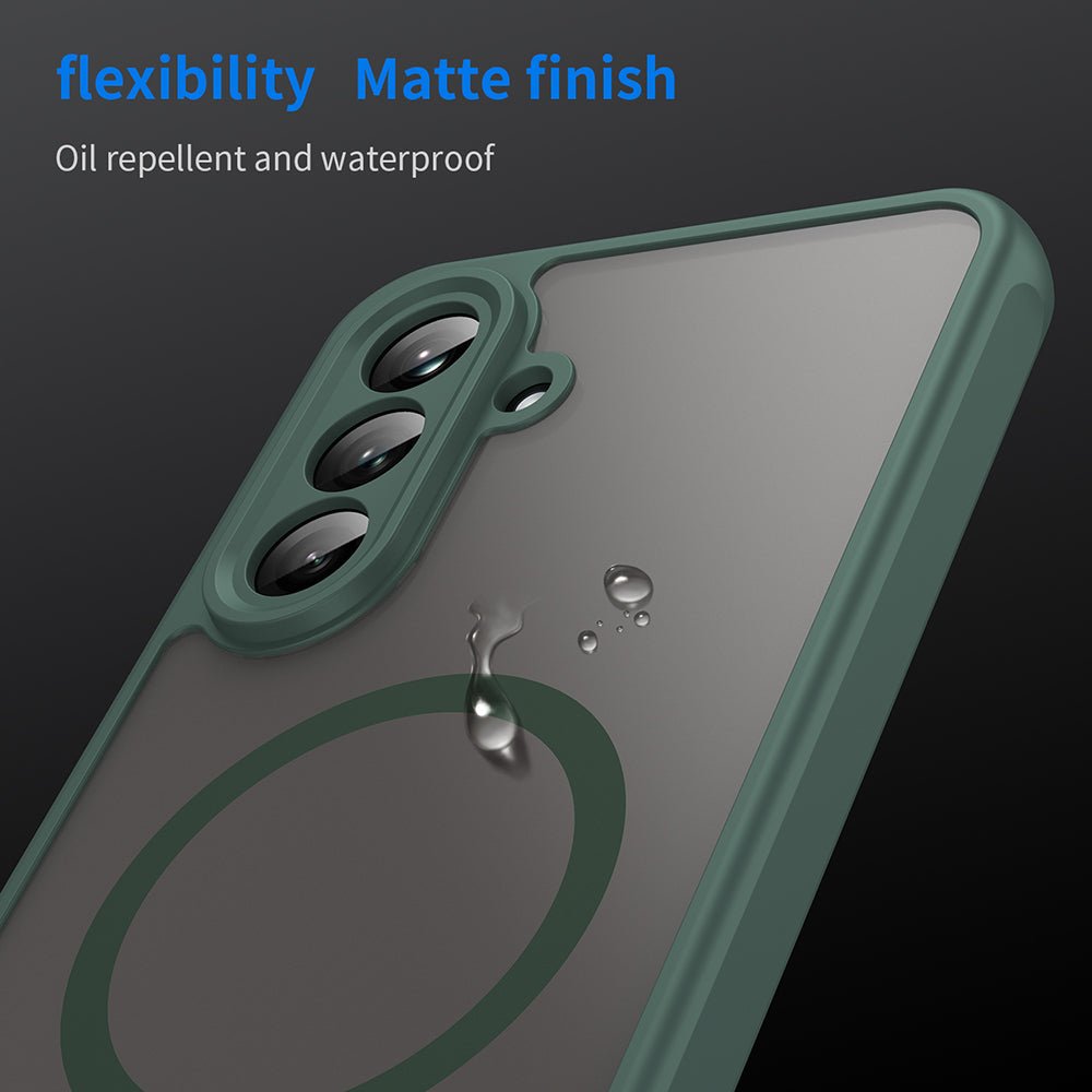 Techsuit Samsung Galaxy A26 5G - Σκληρή Θήκη με Πλαίσιο Σιλικόνης και MagSafe - HaloFrost II MagSafe - Green