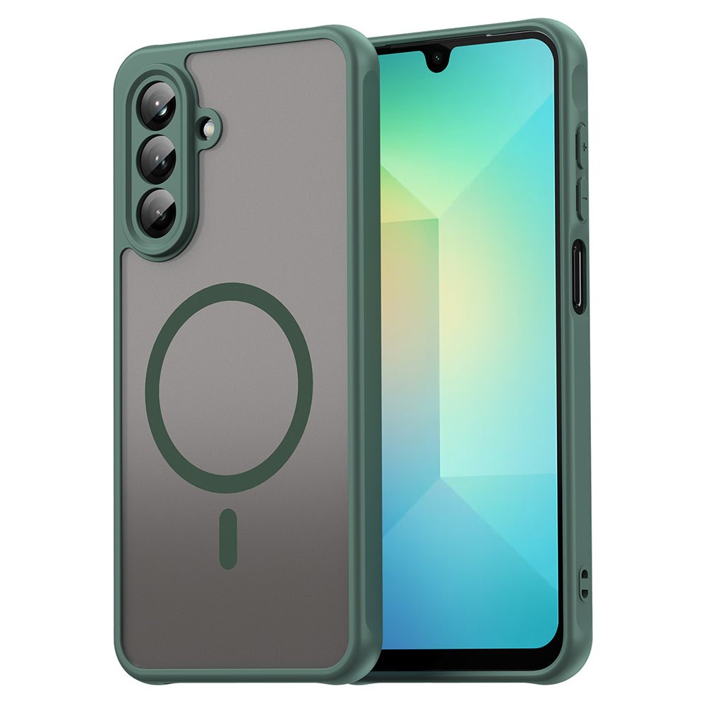 Techsuit Samsung Galaxy A26 5G - Σκληρή Θήκη με Πλαίσιο Σιλικόνης και MagSafe - HaloFrost II MagSafe - Green