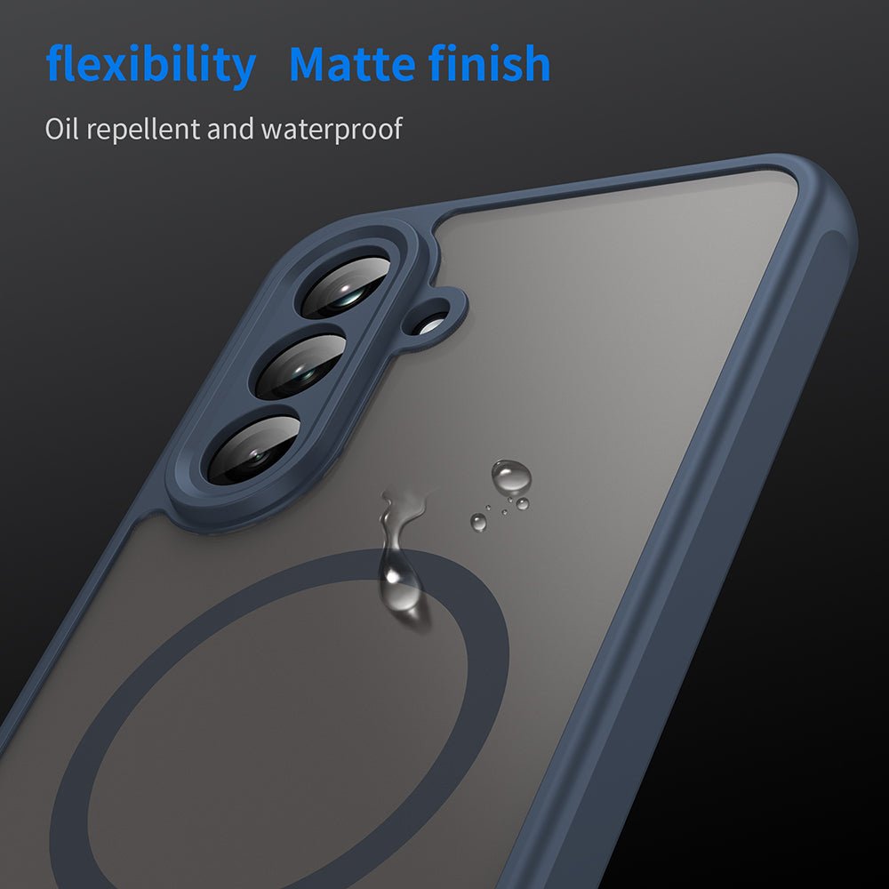 Techsuit Samsung Galaxy A26 5G - Σκληρή Θήκη με Πλαίσιο Σιλικόνης και MagSafe - HaloFrost II MagSafe - Navy Blue