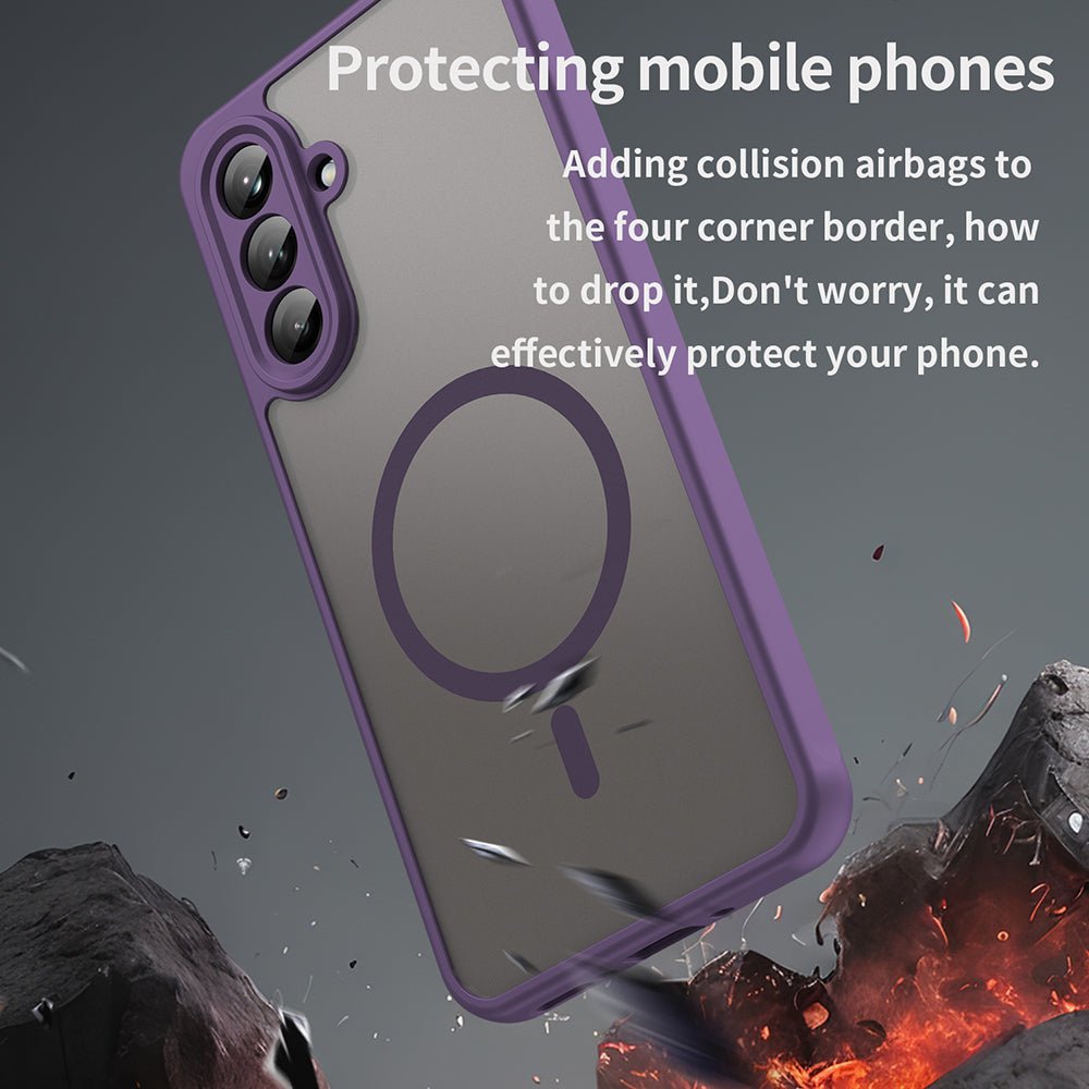 Techsuit Samsung Galaxy A26 5G - Σκληρή Θήκη με Πλαίσιο Σιλικόνης και MagSafe - HaloFrost II MagSafe - Purple