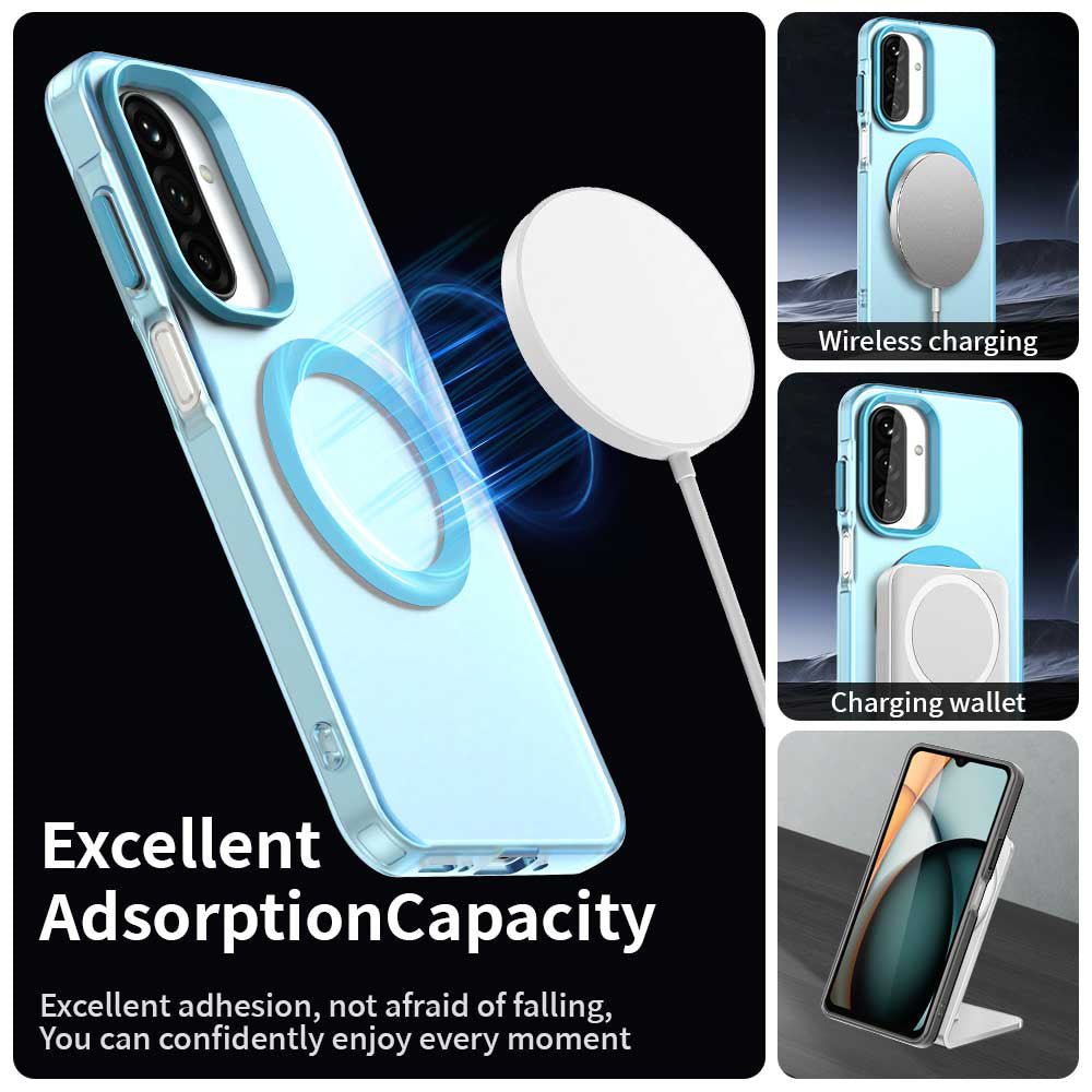 Techsuit Samsung Galaxy A27 5G - Σκληρή Θήκη με Πλαίσιο Σιλικόνης και MagSafe - CandyCase MagSafe - Blue