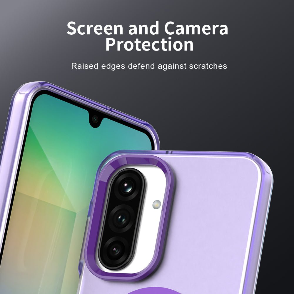 Techsuit Samsung Galaxy A27 5G - Σκληρή Θήκη με Πλαίσιο Σιλικόνης και MagSafe - CandyCase MagSafe - Purple