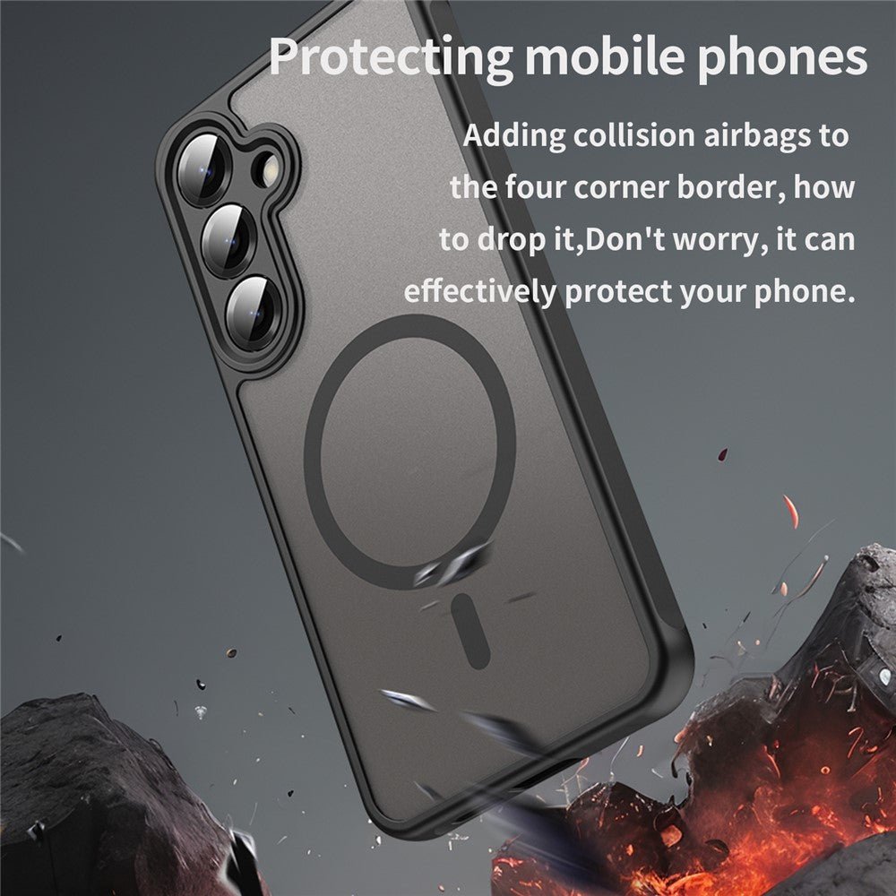 Techsuit Samsung Galaxy A27 5G - Σκληρή Θήκη με Πλαίσιο Σιλικόνης και MagSafe - HaloFrost II MagSafe - Black