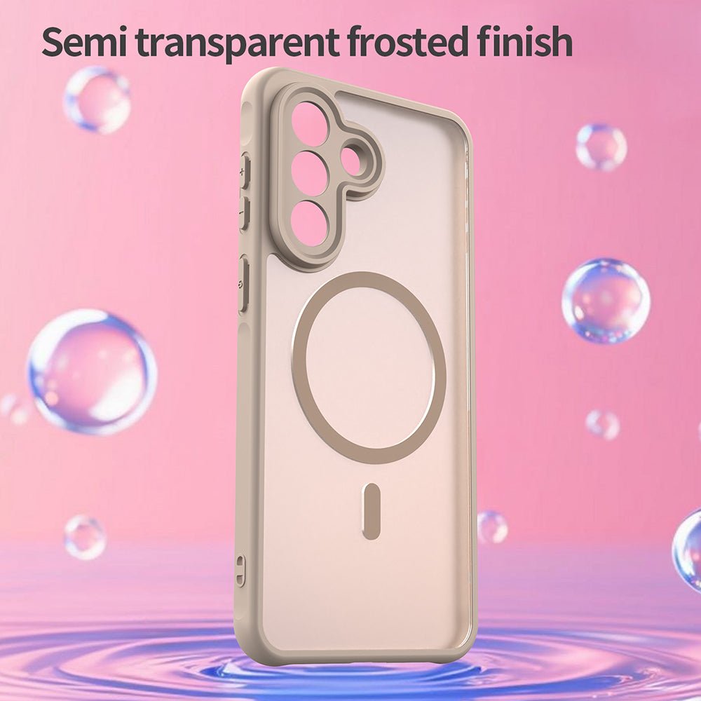 Techsuit Samsung Galaxy A27 5G - Σκληρή Θήκη με Πλαίσιο Σιλικόνης και MagSafe - HaloFrost II MagSafe - Gold