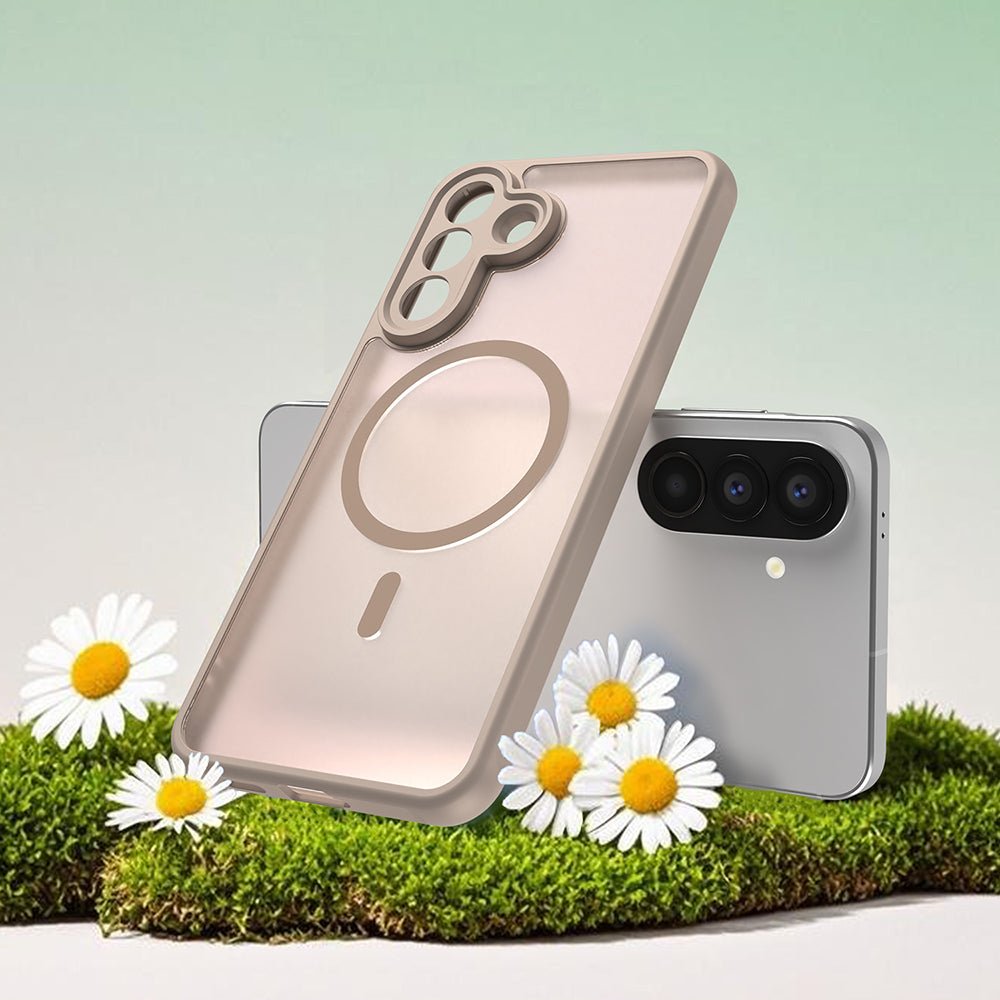 Techsuit Samsung Galaxy A27 5G - Σκληρή Θήκη με Πλαίσιο Σιλικόνης και MagSafe - HaloFrost II MagSafe - Gold