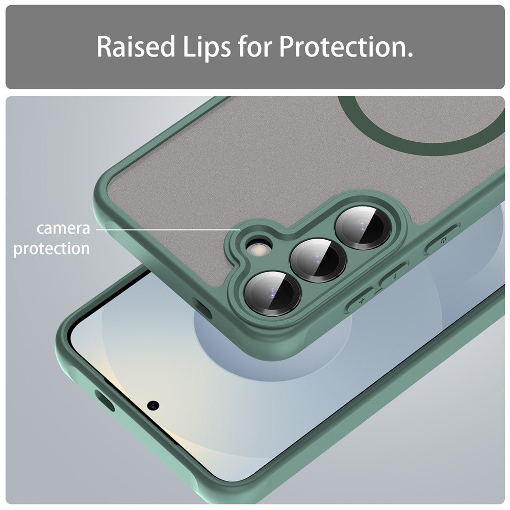Techsuit Samsung Galaxy A27 5G - Σκληρή Θήκη με Πλαίσιο Σιλικόνης και MagSafe - HaloFrost II MagSafe - Green