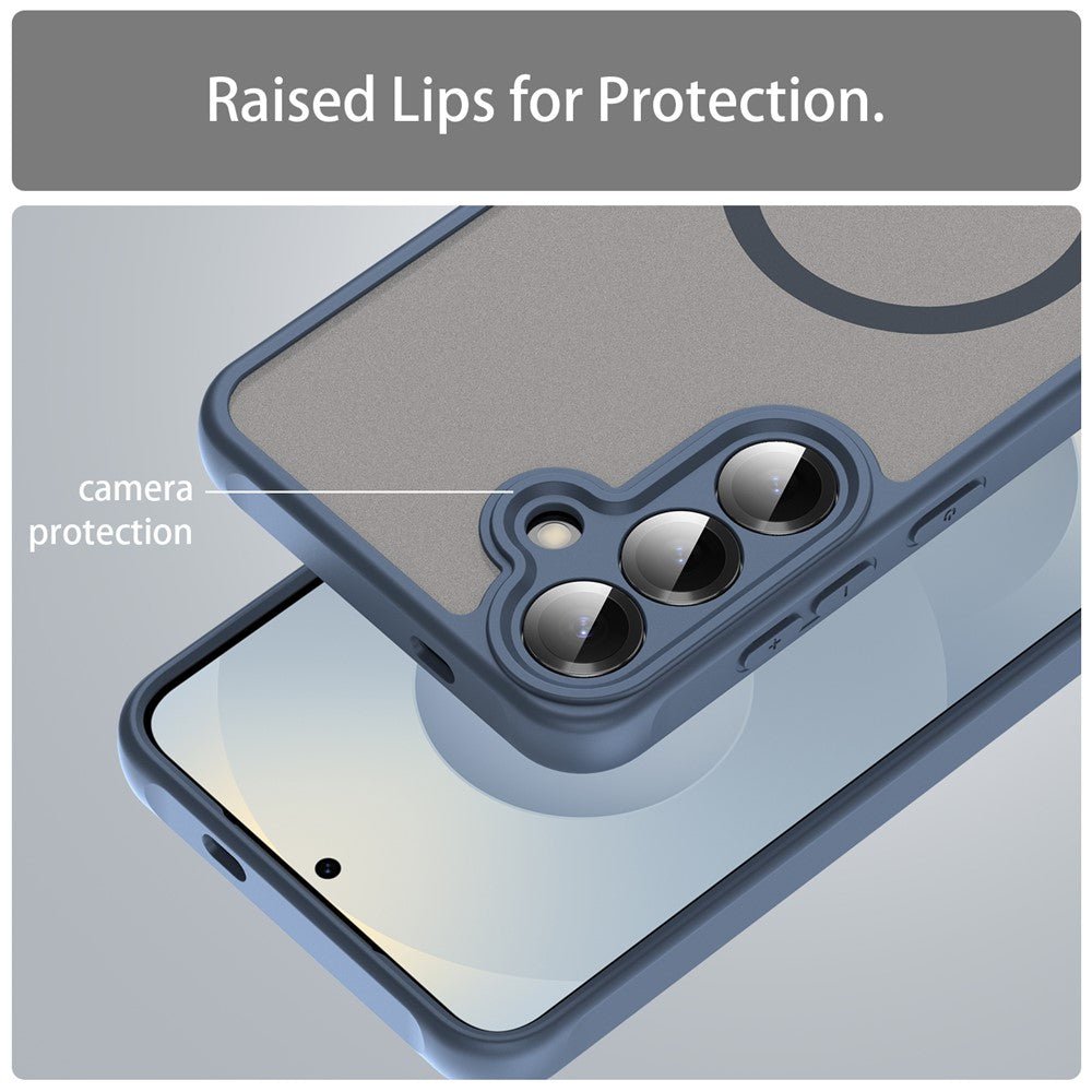 Techsuit Samsung Galaxy A27 5G - Σκληρή Θήκη με Πλαίσιο Σιλικόνης και MagSafe - HaloFrost II MagSafe - Navy Blue