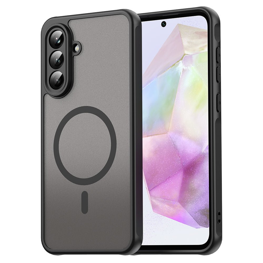 Techsuit Samsung Galaxy A36 5G - Σκληρή Θήκη με Πλαίσιο Σιλικόνης και MagSafe - HaloFrost II MagSafe - Black