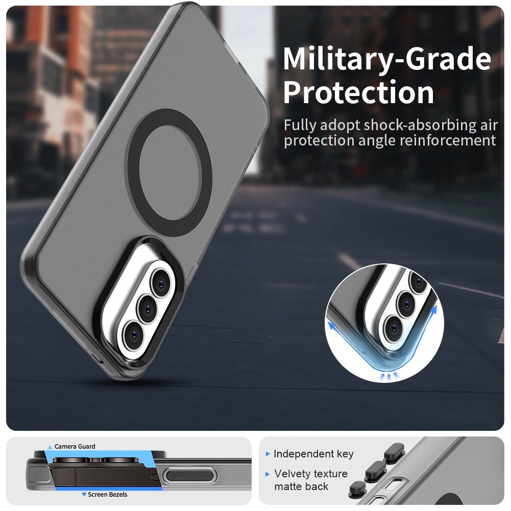 Techsuit Samsung Galaxy A37 5G - Σκληρή Θήκη με Πλαίσιο Σιλικόνης και MagSafe - CandyCase MagSafe - Black