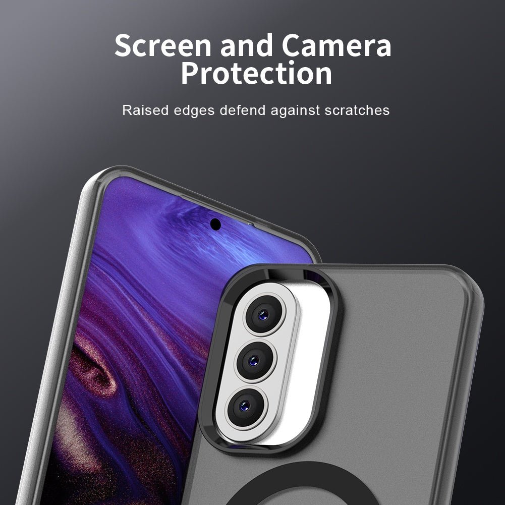 Techsuit Samsung Galaxy A37 5G - Σκληρή Θήκη με Πλαίσιο Σιλικόνης και MagSafe - CandyCase MagSafe - Black