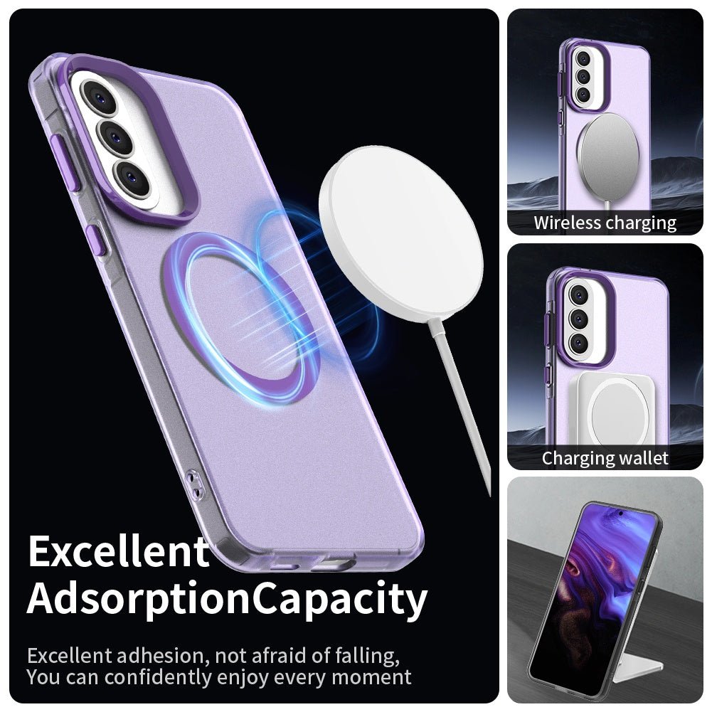 Techsuit Samsung Galaxy A37 5G - Σκληρή Θήκη με Πλαίσιο Σιλικόνης και MagSafe - CandyCase MagSafe - Purple