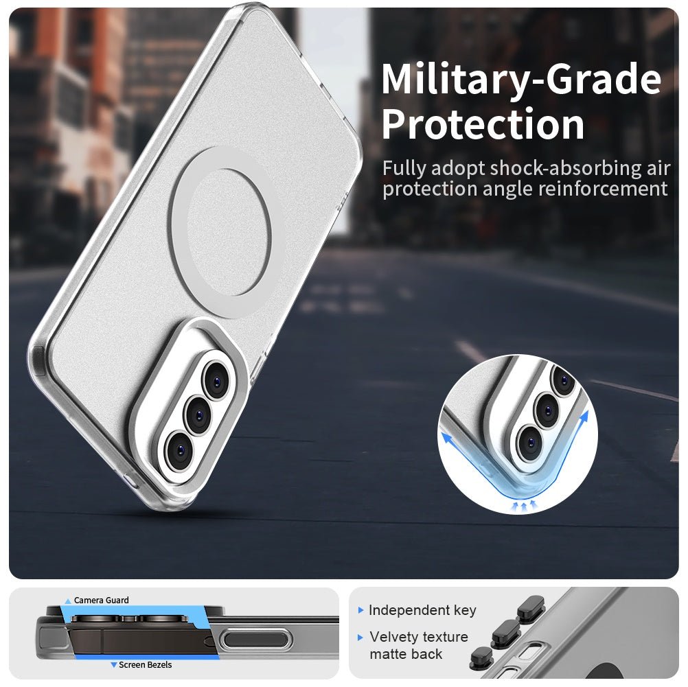 Techsuit Samsung Galaxy A37 5G - Σκληρή Θήκη με Πλαίσιο Σιλικόνης και MagSafe - CandyCase MagSafe - White