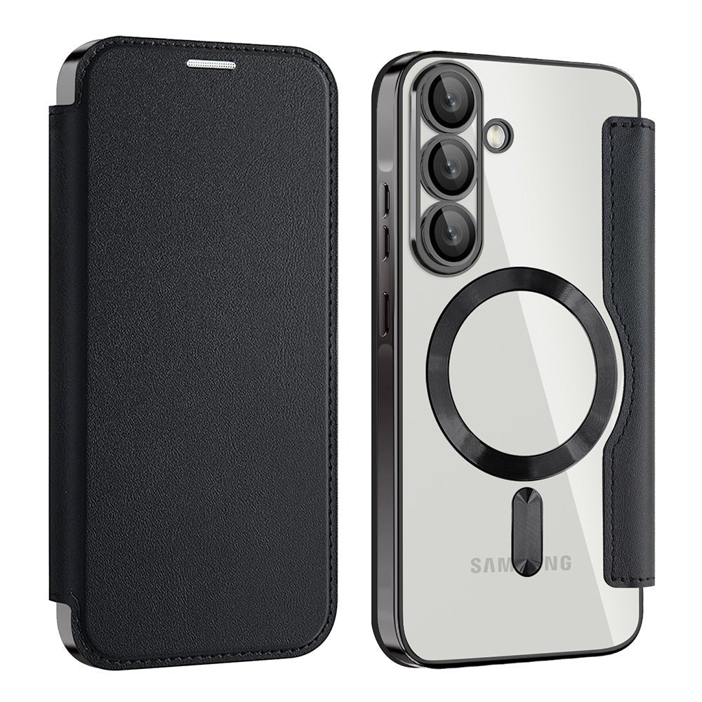 Techsuit Samsung Galaxy A37 5G - Θήκη Βιβλίο με MagSafe με Υποδοχές Καρτών και RFID Προστασία - SmartMag Book Case - Black