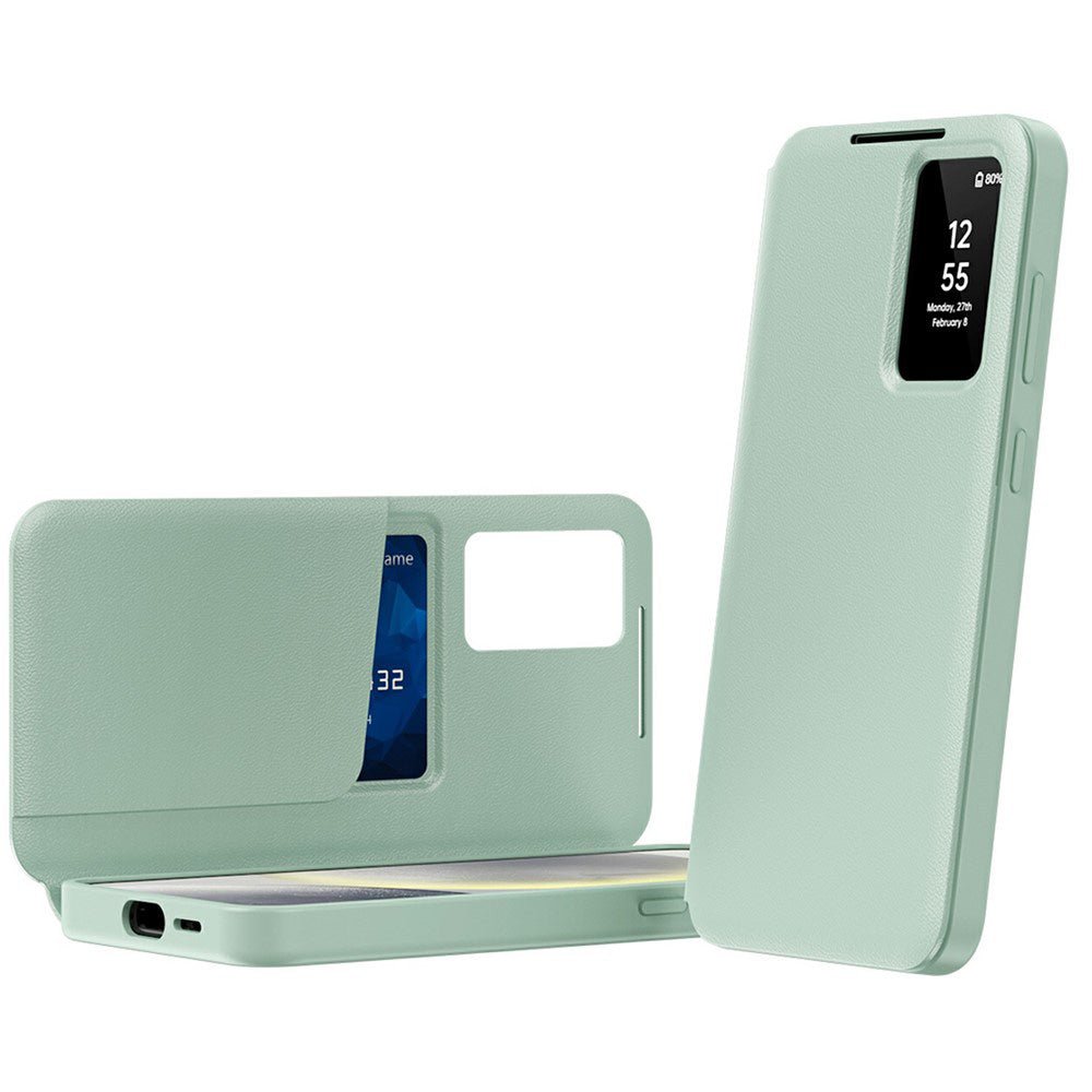 Techsuit Samsung Galaxy A37 5G - Θήκη Βιβλίο με Θέση για 1 Κάρτα - SmartView Series - Green