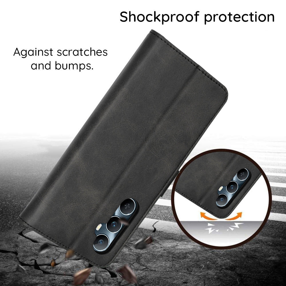 Techsuit Samsung Galaxy A37 5G - Θήκη Πορτοφόλι από Δερματίνη με Stand - Diary Book - Black