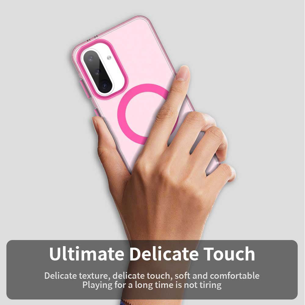 Techsuit Samsung Galaxy A56 5G - Σκληρή Θήκη με Πλαίσιο Σιλικόνης και MagSafe - CandyCase MagSafe - Pink