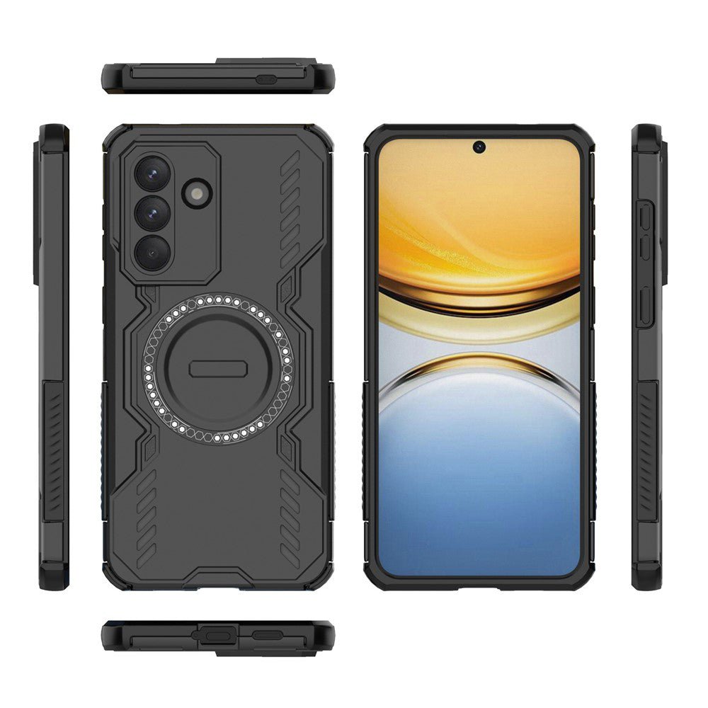 Techsuit Samsung Galaxy A57 5G - Σκληρή Θήκη με Πλαίσιο Σιλικόνης και MagSafe - ArmorMag - Black