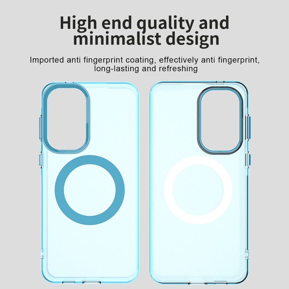 Techsuit Samsung Galaxy A57 5G - Σκληρή Θήκη με Πλαίσιο Σιλικόνης και MagSafe - CandyCase MagSafe - Blue