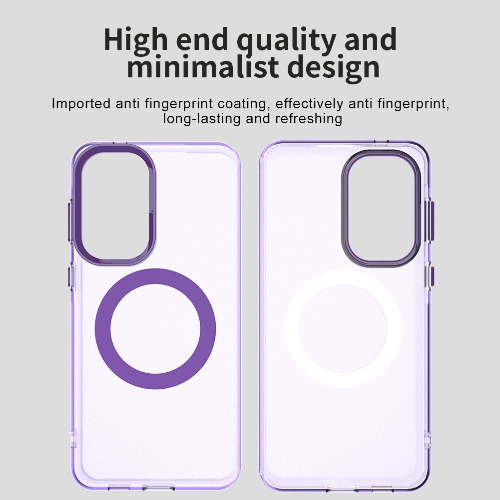 Techsuit Samsung Galaxy A57 5G - Σκληρή Θήκη με Πλαίσιο Σιλικόνης και MagSafe - CandyCase MagSafe - Purple