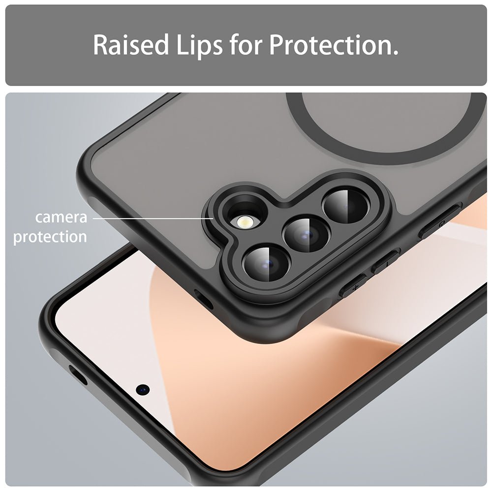 Techsuit Samsung Galaxy A57 5G - Σκληρή Θήκη με Πλαίσιο Σιλικόνης και MagSafe - HaloFrost II MagSafe - Black