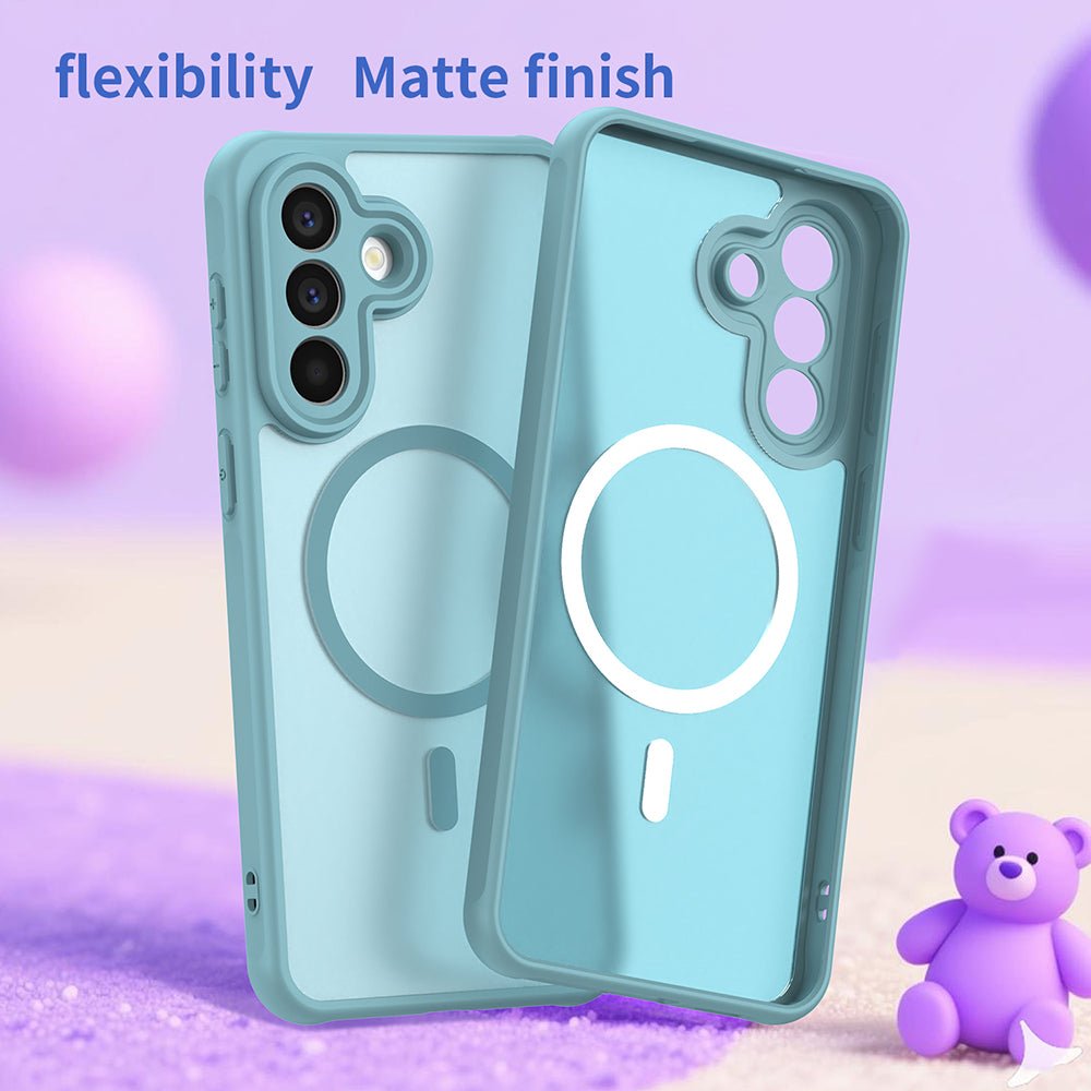 Techsuit Samsung Galaxy A57 5G - Σκληρή Θήκη με Πλαίσιο Σιλικόνης και MagSafe - HaloFrost II MagSafe - Mint Green