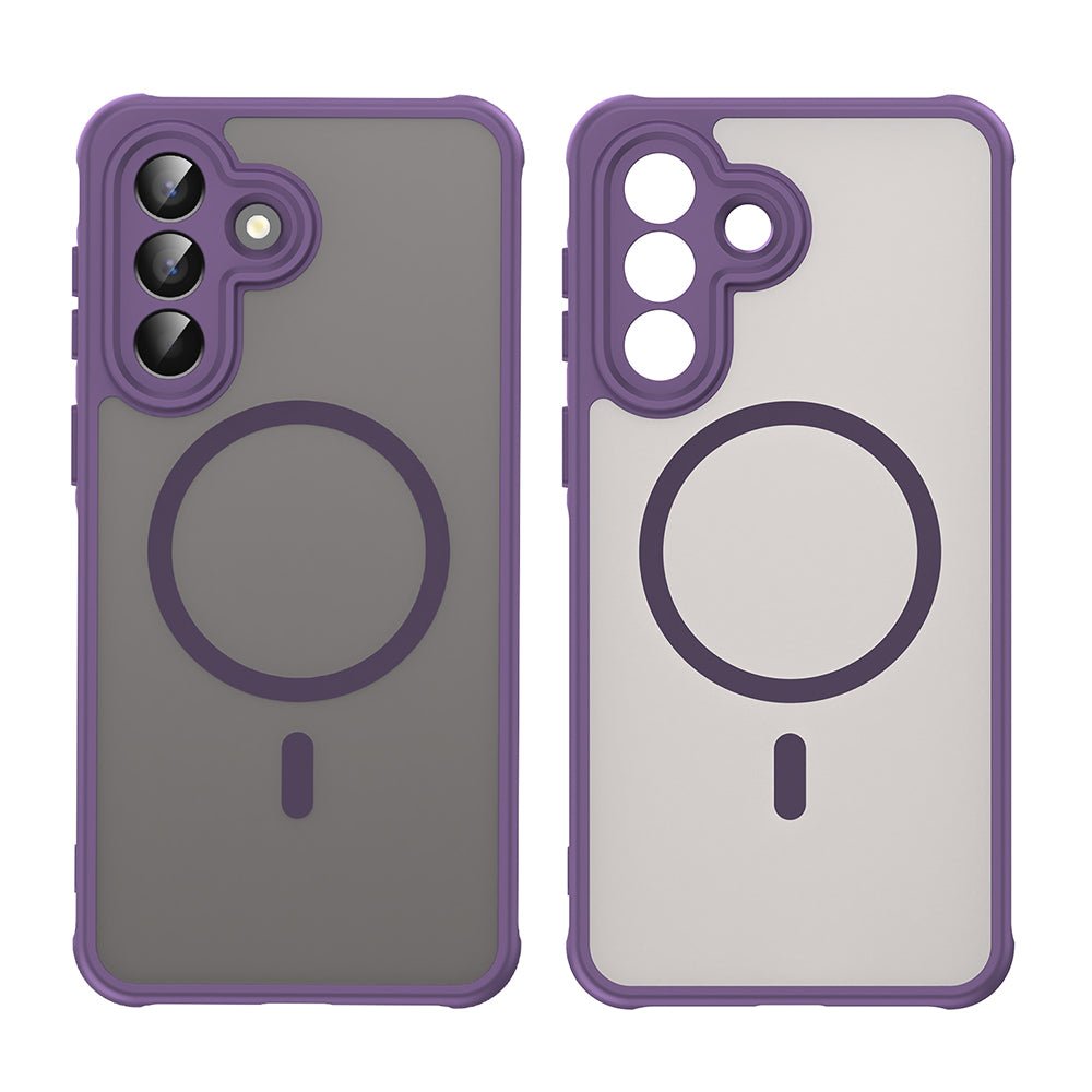 Techsuit Samsung Galaxy A57 5G - Σκληρή Θήκη με Πλαίσιο Σιλικόνης και MagSafe - HaloFrost II MagSafe - Purple