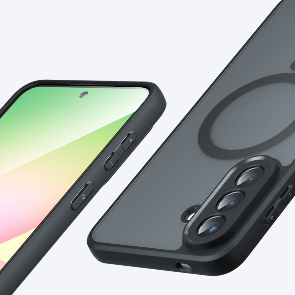 Techsuit Samsung Galaxy A57 5G - Σκληρή Θήκη με Πλαίσιο Σιλικόνης και MagSafe - PureFrost MagSafe - Frosted Black