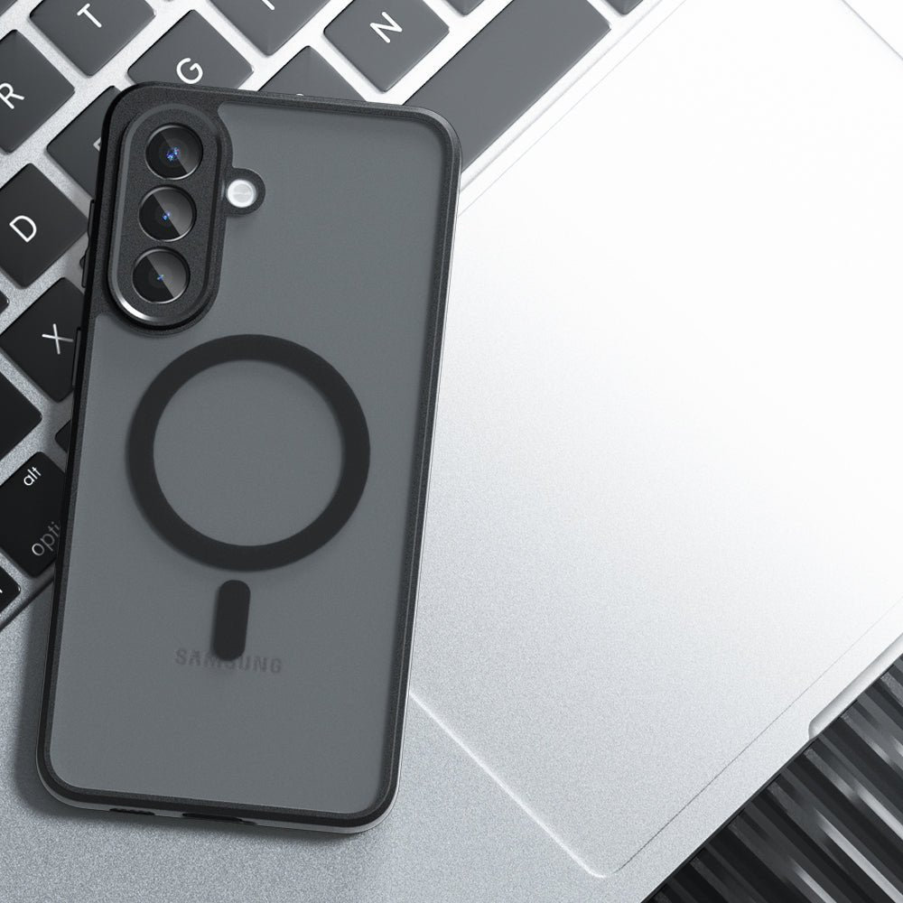 Techsuit Samsung Galaxy A57 5G - Σκληρή Θήκη με Πλαίσιο Σιλικόνης και MagSafe - PureFrost MagSafe - Frosted Black
