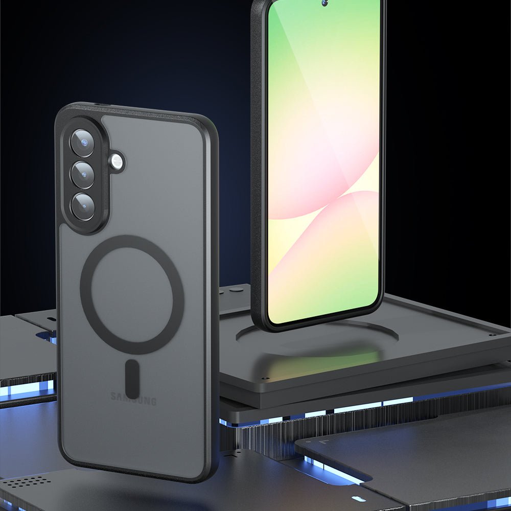 Techsuit Samsung Galaxy A57 5G - Σκληρή Θήκη με Πλαίσιο Σιλικόνης και MagSafe - PureFrost MagSafe - Frosted Black