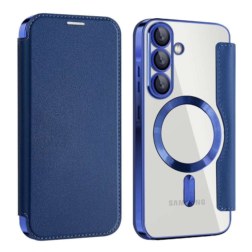 Techsuit Samsung Galaxy A57 5G - Θήκη Βιβλίο με MagSafe με Υποδοχές Καρτών και RFID Προστασία - SmartMag Book Case - Blue