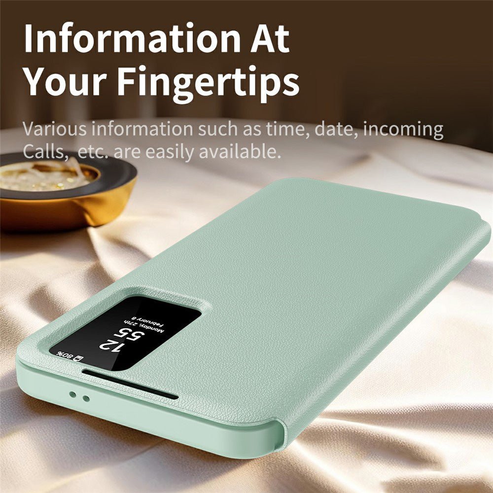 Techsuit Samsung Galaxy A57 5G - Θήκη Βιβλίο με Θέση για 1 Κάρτα - SmartView Series - Green
