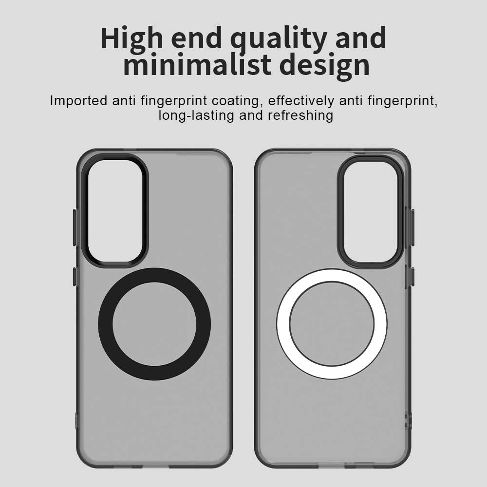 Techsuit Samsung Galaxy S24 / S25 - Σκληρή Θήκη με Πλαίσιο Σιλικόνης και MagSafe - CandyCase MagSafe - Black