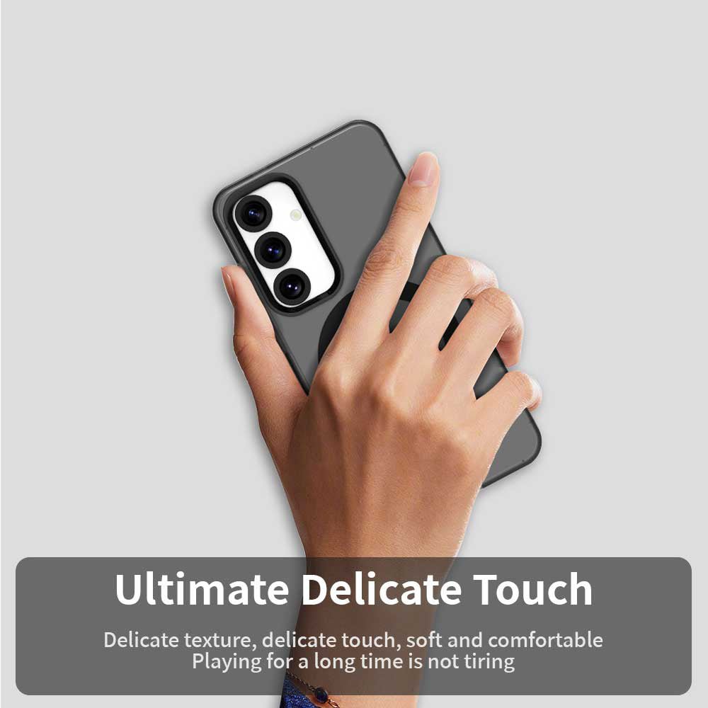Techsuit Samsung Galaxy S24 / S25 - Σκληρή Θήκη με Πλαίσιο Σιλικόνης και MagSafe - CandyCase MagSafe - Black