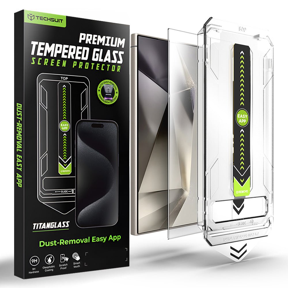 Techsuit Samsung Galaxy S24 Ultra - Αντιχαρακτικό Γυαλί Οθόνης - TitanGlass CrystalHD - Clear