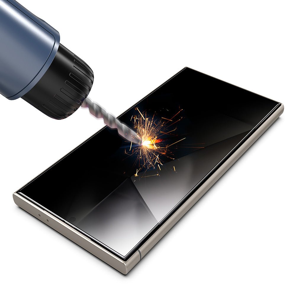 Techsuit Samsung Galaxy S24 Ultra - Σετ με 2 Αντιχαρακτικά Γυαλιά Οθόνης - TitanGlass CrystalHD - Privacy