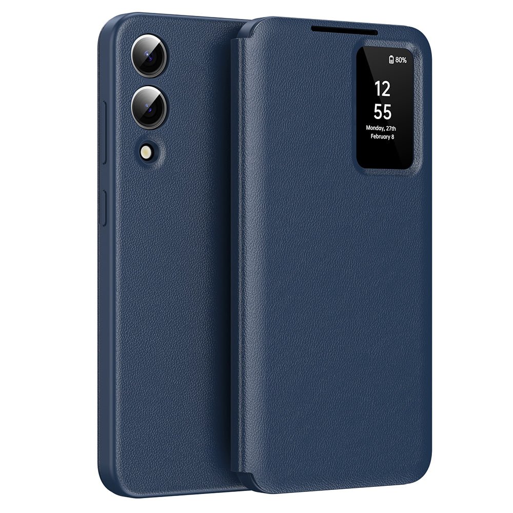 Techsuit Samsung Galaxy S25 Edge - Θήκη Βιβλίο με Θέση για 1 Κάρτα - SmartView Series - Blue