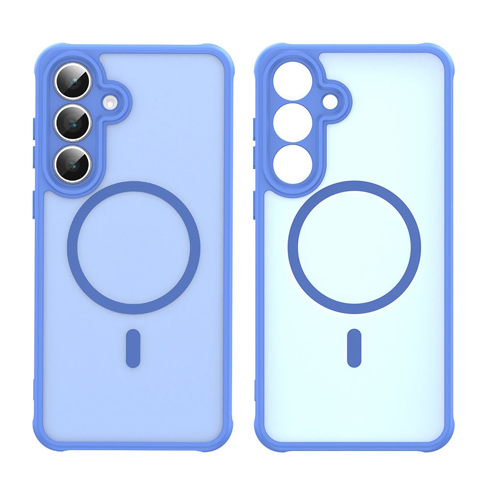 Techsuit Samsung Galaxy S25 FE - Σκληρή Θήκη με Πλαίσιο Σιλικόνης και MagSafe - HaloFrost II MagSafe - Sky Blue