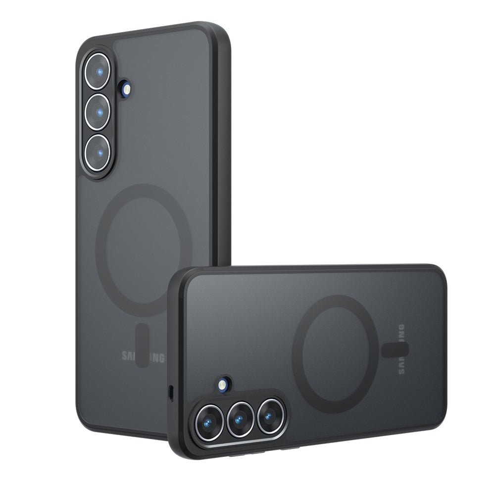 Techsuit Samsung Galaxy S25 FE - Σκληρή Θήκη με Πλαίσιο Σιλικόνης και MagSafe - PureFrost MagSafe - Frosted Black