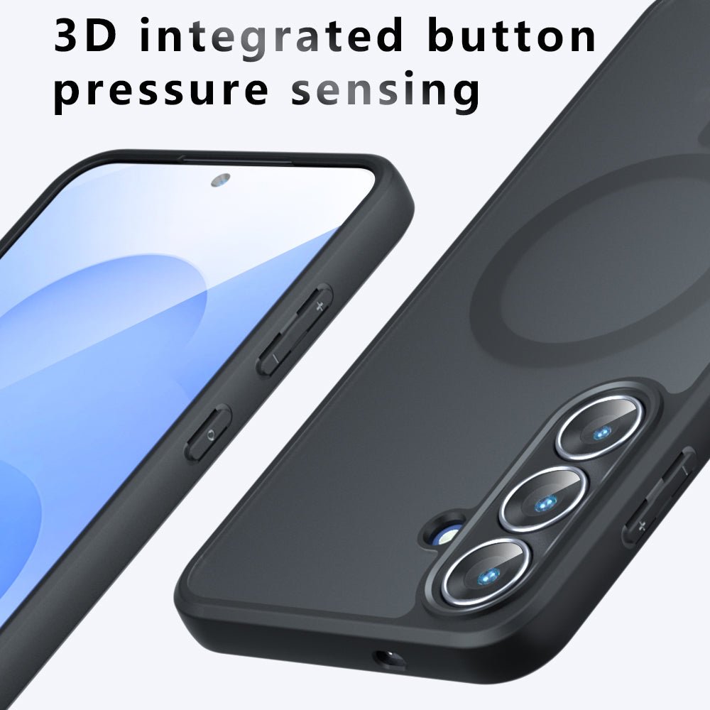 Techsuit Samsung Galaxy S25 FE - Σκληρή Θήκη με Πλαίσιο Σιλικόνης και MagSafe - PureFrost MagSafe - Frosted Black